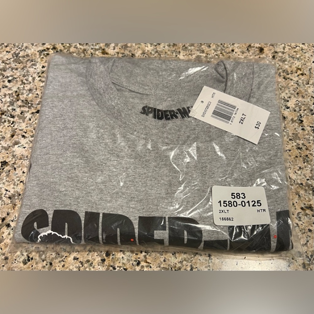 Gray Spider-Man Across the Spider-Verse T-Shirt (Size 2XLT) - Picture 3 of 4